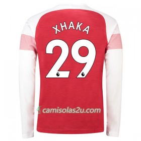Camisolas de futebol Arsenal Xhaka 29 Equipamento Principal 2018/19 Manga Comprida